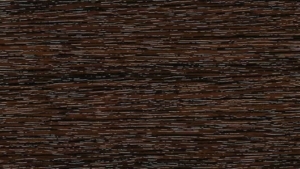 Close-up of a dark brown wooden surface with pronounced horizontal grain lines.
