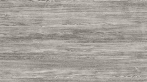 Gray-toned wooden floor with horizontal planks and visible grain pattern.