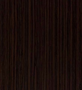Close-up of dark brown wood surface with visible vertical grain patterns.