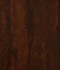 Close-up of dark brown wood grain texture with vertical lines.